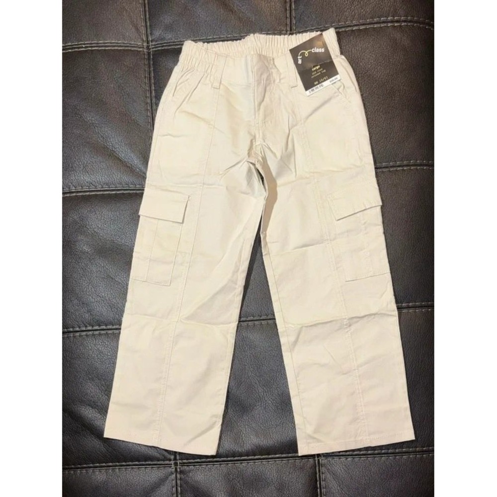 Girls XS (4/5) Carefree Khaki Cargo Pants - Art Class School Outdoor Casual Wear